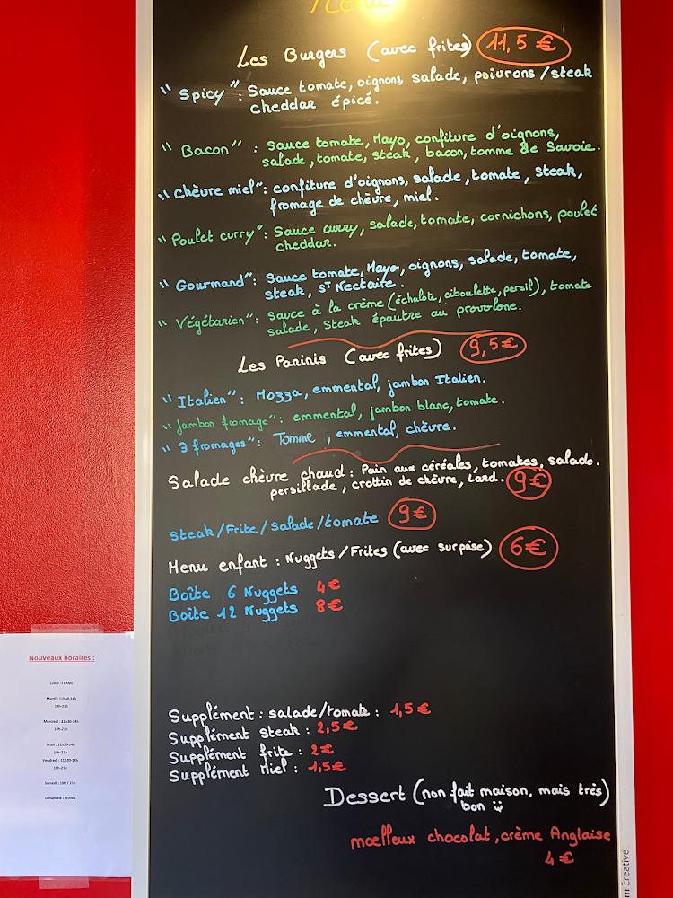 Côté Resto - Menu Image 1